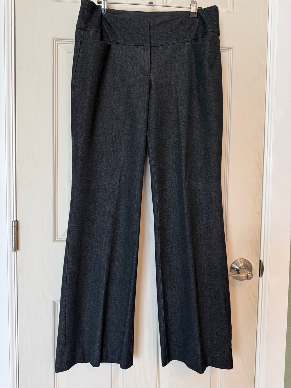 Express Black Heather Wide-Leg Dress Pants